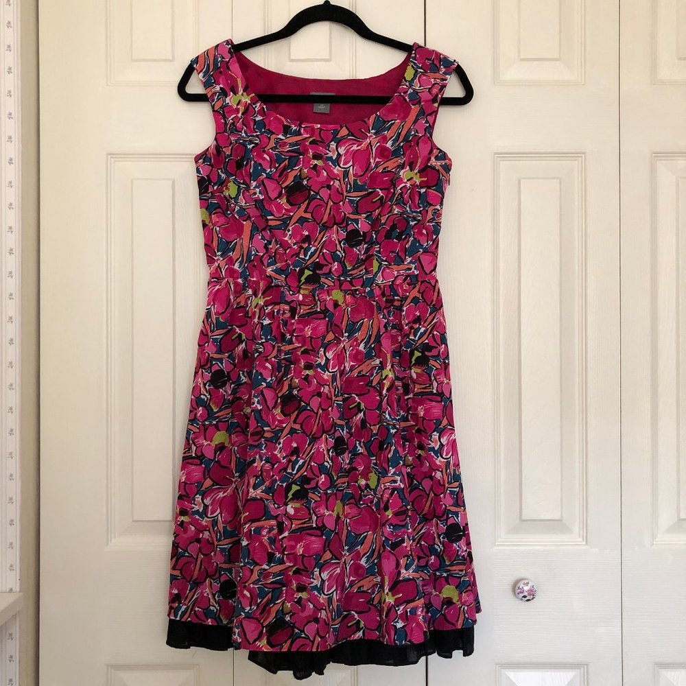 Ann Taylor Pink Floral Print Dress